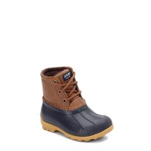 Sperry Kids Port Boot (Toddler/Little Kid) Tan/Navy 6 Toddler M
